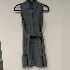 Theory Chambray Sleeveless Dress